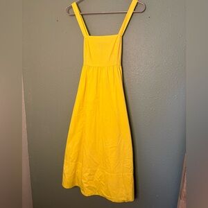 Banana Republic Vibrant Yellow Midi Dress